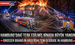 Hamburg’da Metruk Otelde Korkutan Yangın: Alevler Geceyi Aydınlattı