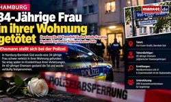Hamburg’da 34 Yaşındaki Kadın Evinde Hayatını Kaybetti: Eşi Polise Giderek Teslim Oldu