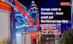 Garage steht in Flammen – Feuer greift auf Nachbargarage über