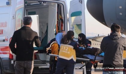 Gazzeli 75 hasta ve 74 refakatçiyi taşıyan uçak Türkiye’ye ulaştı