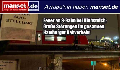 Hamburg’da S-Bahn Alarmı: Diebsteich Yakınlarında Tren Yangını, Ağ Genelinde Kaos