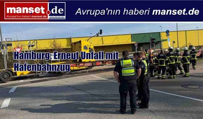 Hamburg’da liman demiryolu treninin karıştığı bir kaza daha meydana geldi.