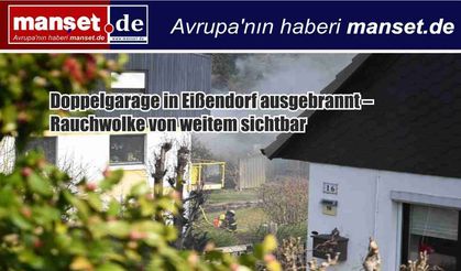 Eißendorf’da Çift Garaj Yangını: Duman Bulutu Uzaktan Görüldü