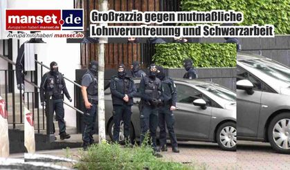 Hamburg’da kaçak işçilik ve ücret zimmete geçirme operasyonu: 380 görevliyle geniş çaplı baskın