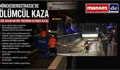 Mönckebergstraße Metro İstasyonu'nda Ölümcül Kaza: Bir Kişi Hayatını Kaybetti
