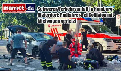 Hamburg-Alsterdorf'ta Ciddi Trafik Kazası: Bisikletli Kiralık Araçla Çarpıştı