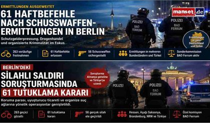 61 Haftbefehle nach Ermittlungen zu Schusswaffenangriffen in Berlin