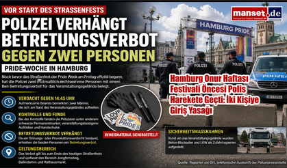 Polizei verhängt Betretungsverbot gegen zwei Verdächtige vor Pride-Straßenfest in Hamburg
