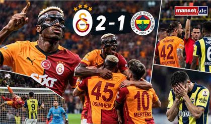 Galatasaray derbide Fenerbahçe’yi devirdi: Puan farkı 6’ya çıktı, maç sonunda kırmızı kartlar çıktı!