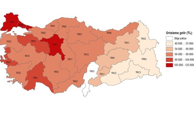 Türkiye’de gelir eşitsizliğinin en yüksek olduğu iller: Ağrı, Kars, Iğdır ve Ardahan