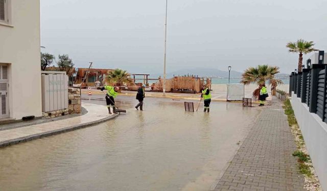 Çeşme, son 24 saatte Türkiye’nin en yoğun yağışını aldı