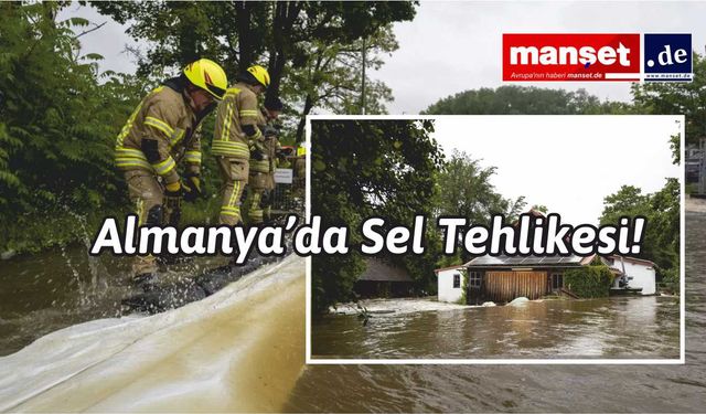 Almanya'da Cadde ve binaları su bastı! Sel Tehlikesi mi var!