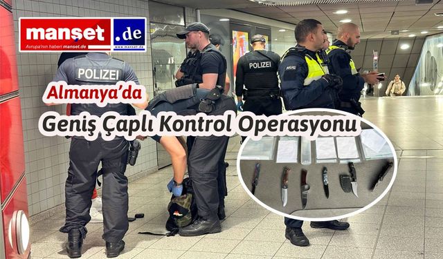 Jungfernstieg'de Federal ve Eyalet Polisinden Geniş Çaplı Kontrol Operasyonu