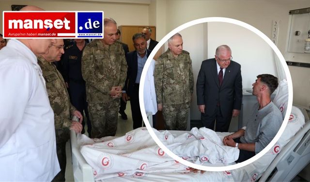 Milli Savunma Bakanı Güler, metan gazından etkilenen askerleri hastanede ziyaret etti