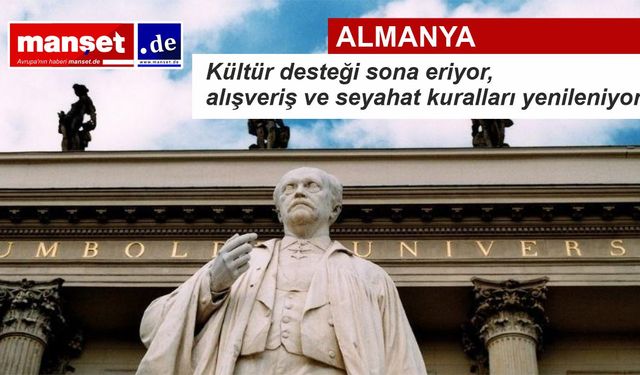 Almanya’da Kasım değişiklikleri