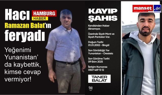 Hacı Ramazan Balat’ın feryadı