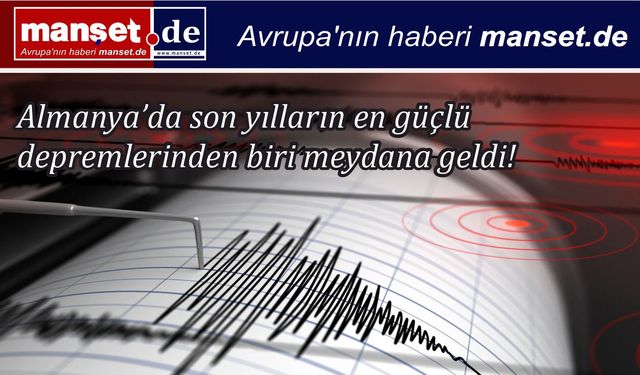 Saksonya’da 3,2 büyüklüğünde sarsıntı