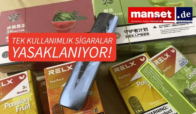 Almanya, Tek Kullanımlık E-Sigaraları Yasaklamaya Hazırlanıyor