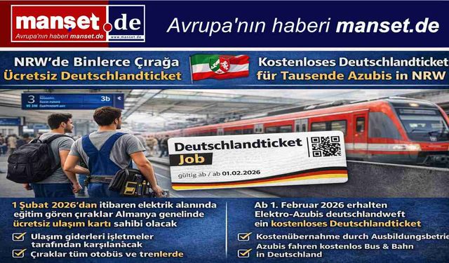 Kuzey Ren-Vestfalya’da Binlerce Çırağa Ücretsiz Deutschlandticket