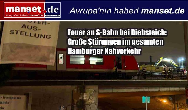 Hamburg’da S-Bahn Alarmı: Diebsteich Yakınlarında Tren Yangını, Ağ Genelinde Kaos