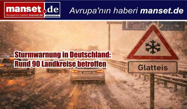 Almanya’da Fırtına Alarmı: Yaklaşık 90 İlçede Uyarı