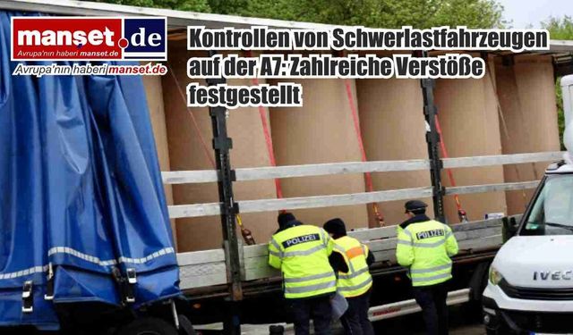 A7 otoyolunda ağır yük denetimi: Çok sayıda ihlal ortaya çıktı