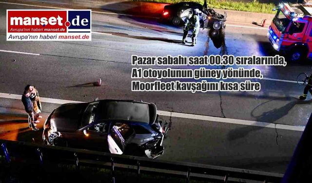 Moorfleet Yakınlarında Ağır Kaza: A1 Güney Yönü Tamamen Kapatıldı