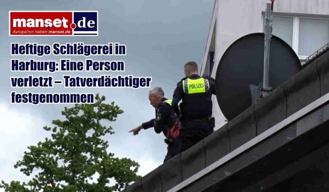 Harburg’da Şiddetli Kavga: Bir Kişi Yaralandı, Şüpheli Arka Bahçede Yakalandı