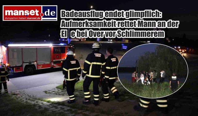 Elbe’de Korku Dolu Dakikalar: Over Yakınlarında Yüzme Gezisi Son Anda Faciasız Bitti