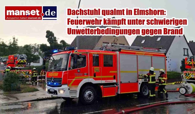 Elmshorn'da Çatı Yangını Alarmı: Fırtına İtfaiyenin Müdahalesini Zorlaştırdı