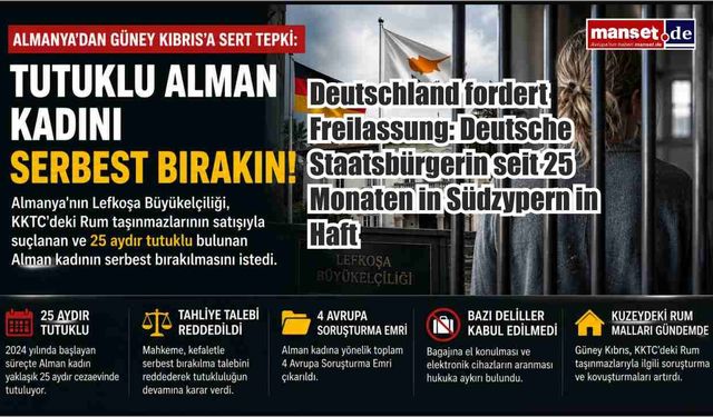 Almanya'dan Güney Kıbrıs'a Çağrı: Tutuklu Alman Kadın Serbest Bırakılsın