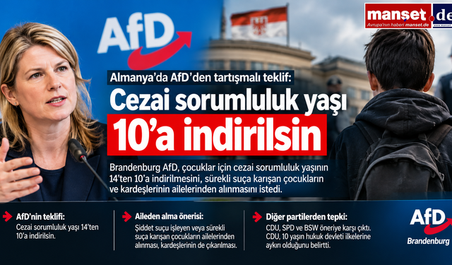 AfD’den tartışmalı teklif: Cezai sorumluluk yaşı 10’a indirilsin