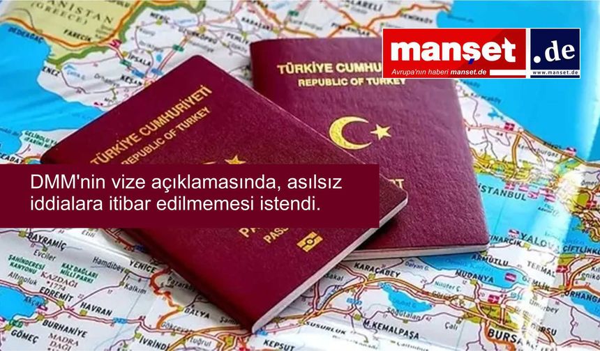 DMM: 'İtalya 5 bin Türk'ün vize randevusunu iptal etti" Manipülasyondur!