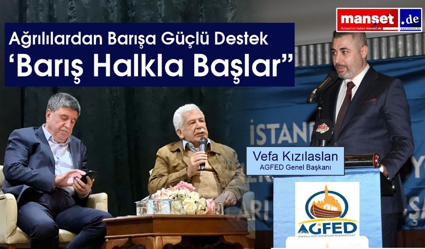 AGFED’den Barışa Sivil Çağrı: ‘Çözümün Adresi TBMM’dir’