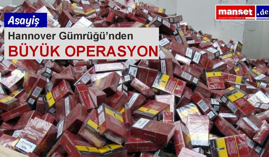Munster’de 900 bini aşkın kaçak sigara ele geçirildi