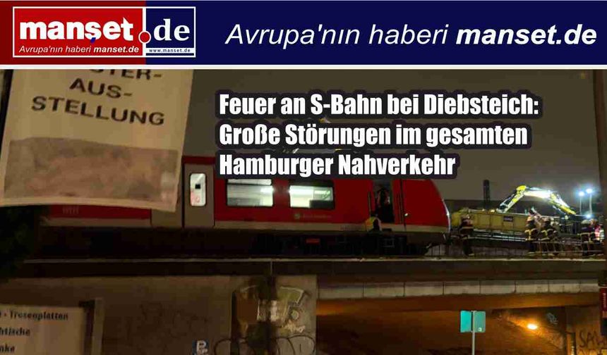 Hamburg’da S-Bahn Alarmı: Diebsteich Yakınlarında Tren Yangını, Ağ Genelinde Kaos