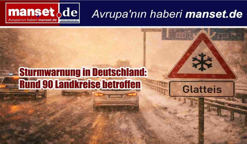 Almanya’da Fırtına Alarmı: Yaklaşık 90 İlçede Uyarı