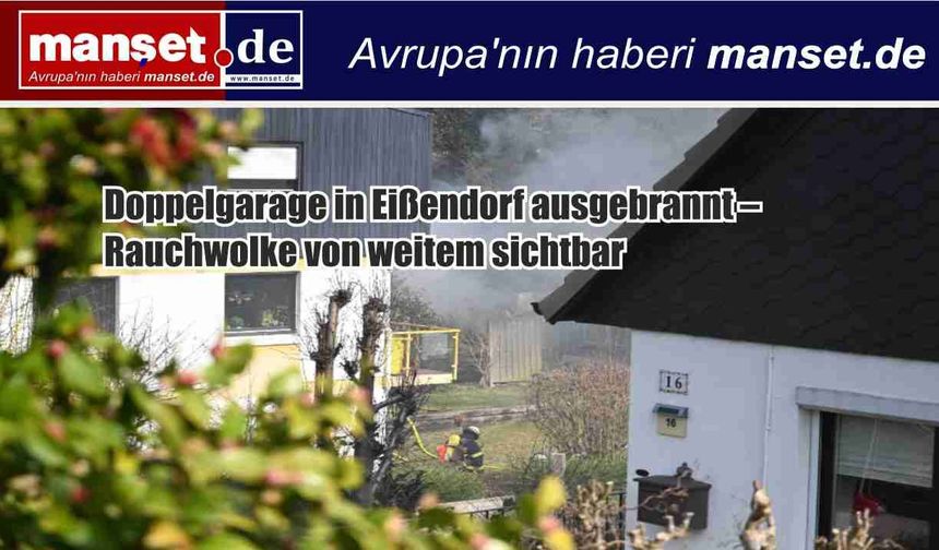 Eißendorf’da Çift Garaj Yangını: Duman Bulutu Uzaktan Görüldü