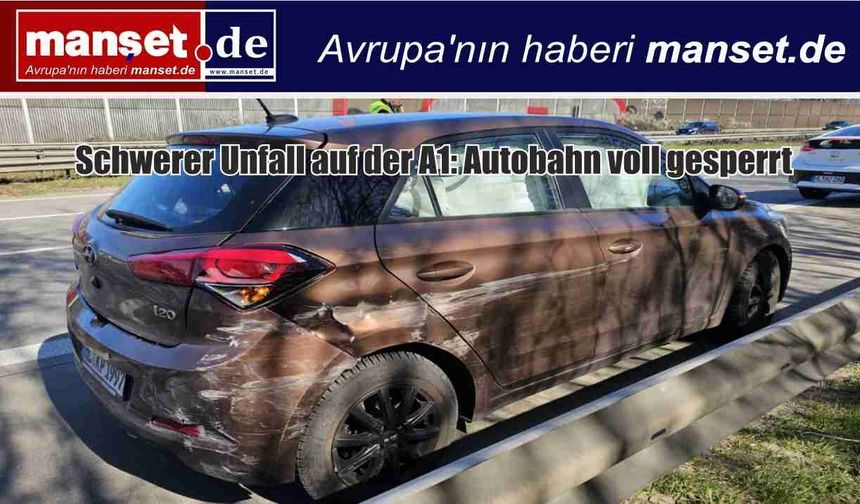 A1 Otoyolunda Zincirleme Kaza: Yol Trafiğe Kapatıldı