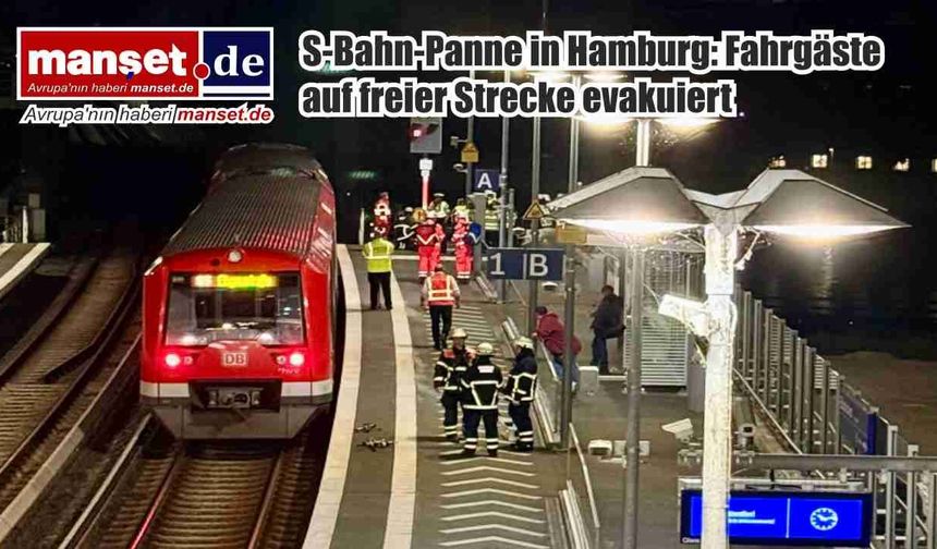 Hamburg’da S-Bahn arızası: Yolcular raylar üzerinde tahliye edildi
