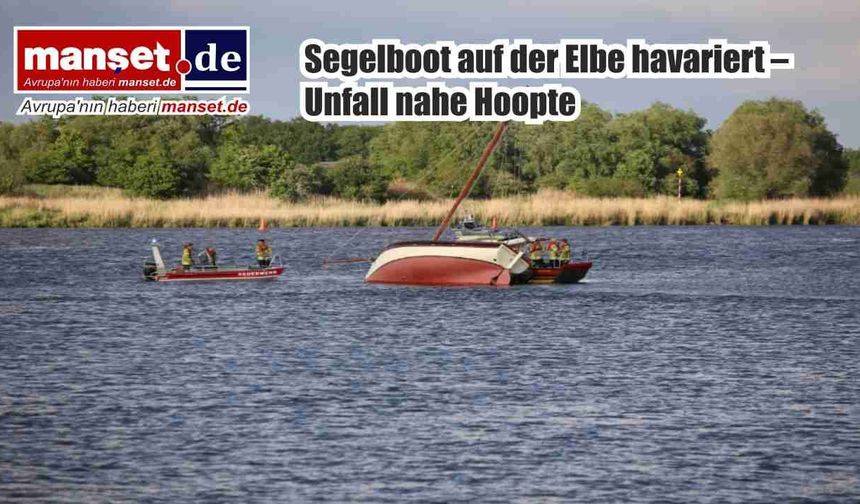 Elbe Nehri’nde yelkenli tekne kazası: Hoopte yakınlarında karaya oturdu