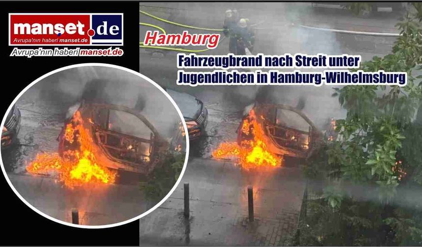 Wilhelmsburg’da Gençler Arasındaki Tartışma Sonrası Araç Alev Alev Yandı