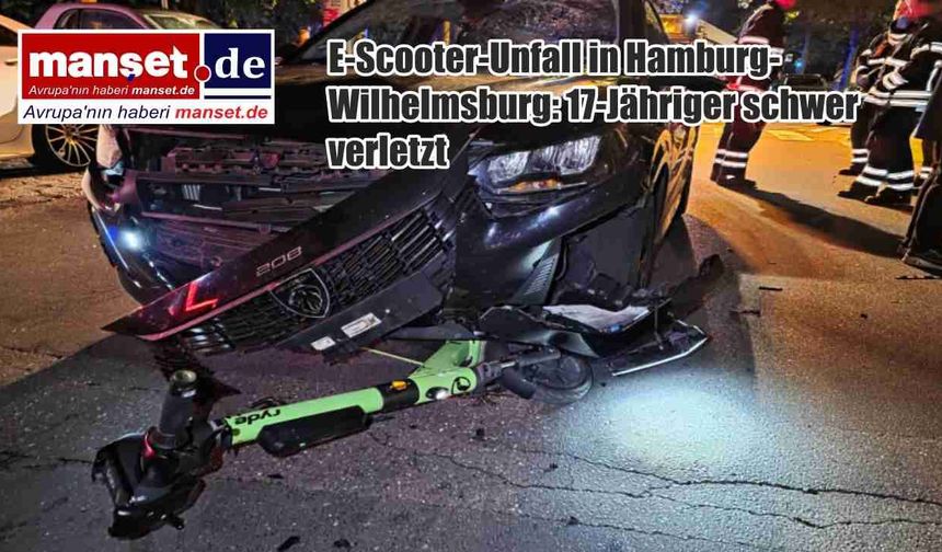 Hamburg-Wilhelmsburg’da Elektrikli Scooter Kazası: 17 Yaşındaki Genç Ağır Yaralandı