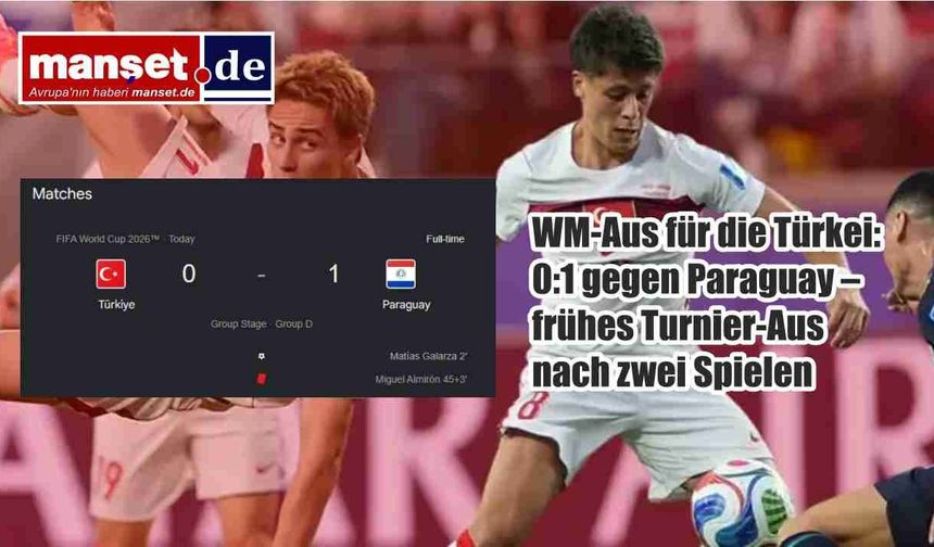 Dünya Kupası’nda Hüsran: Türkiye, Paraguay’a 1-0 Yenildi ve Turnuvaya Veda Etti