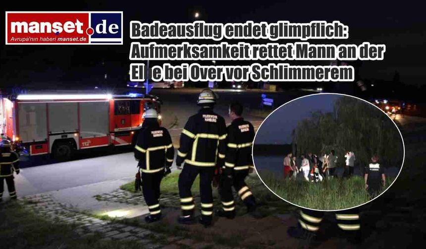 Elbe’de Korku Dolu Dakikalar: Over Yakınlarında Yüzme Gezisi Son Anda Faciasız Bitti
