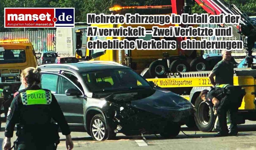 A7 Otoyolu'nda Zincirleme Kaza: İki Kişi Yaralandı, Trafik Uzun Süre Aksadı