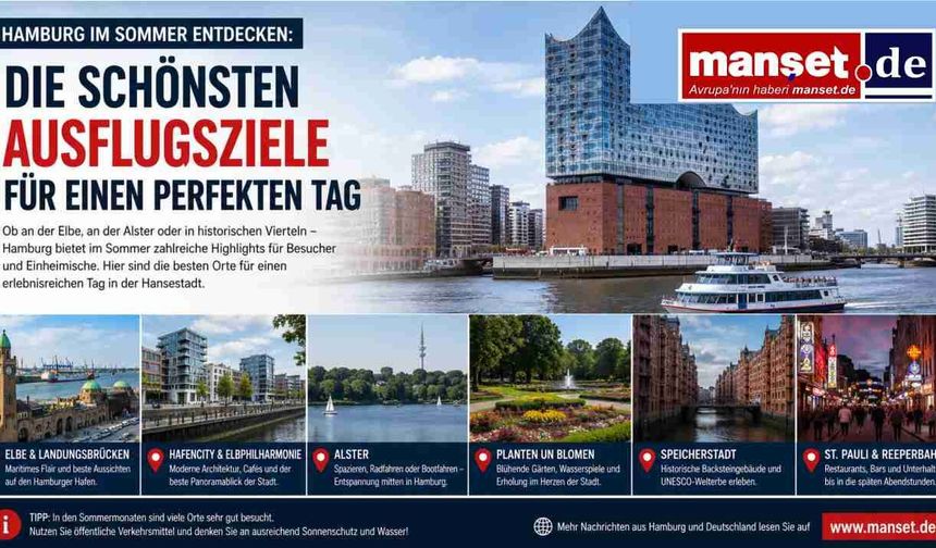 Hamburg'da Yazın Tadını Çıkarmak İsteyenlere: İşte Gün Boyu Gezilebilecek En Güzel Noktalar
