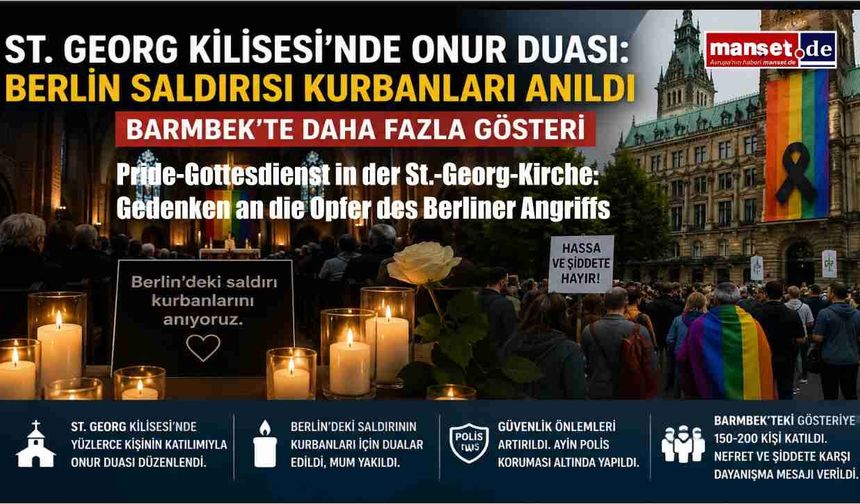 St. Georg Kilisesi'nde Onur Haftası Duası: Berlin Saldırısının Kurbanları Anıldı