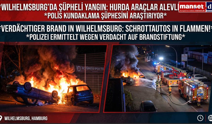 Wilhelmsburg’da Şüpheli Araç Yangını: Hurdalığa Dönen Otoparkta İki Araç Kül Oldu