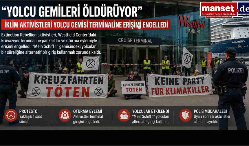 Kruvaziyer Terminalinde İklim Protestosu: Aktivistler Girişi Bir Saat Süreyle Engelledi